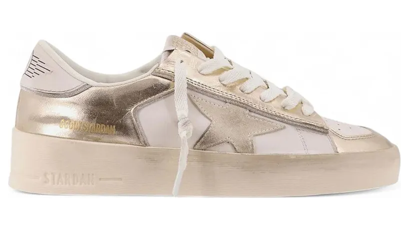 Golden Goose Stardan White Metallic Gold (GWF00333-F007536-12281)