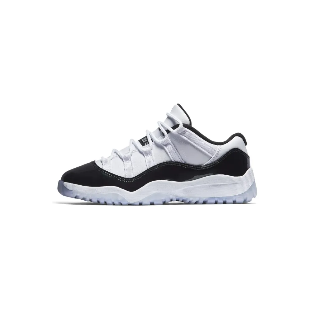 Jordan 11 Retro Low Iridescent (PS) White/Black-Emerald Rise (505835-145)