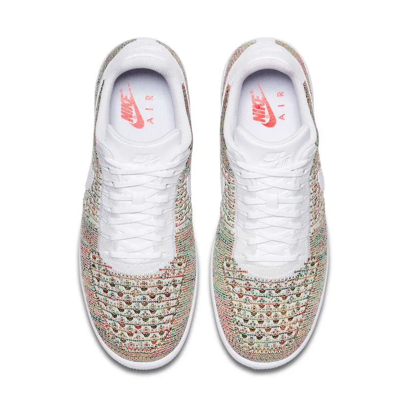 Nike Air Force 1 Ultra Flyknit Low Multi-Color Yellow Strike/White-Bright Crimson-White (817419-701)