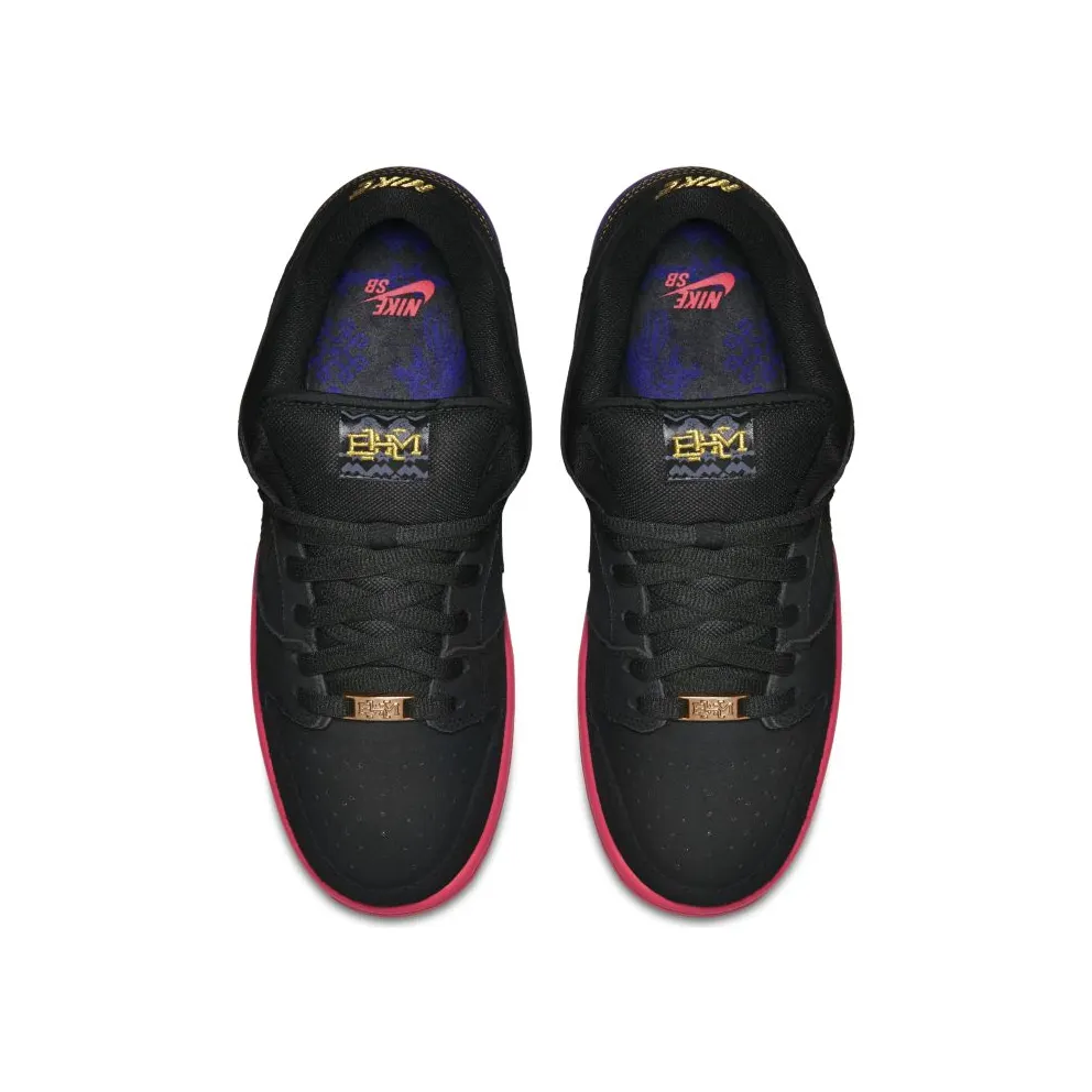 Nike Dunk SB Low BHM (2014) Black/Black-Purple Venom (504750-001)