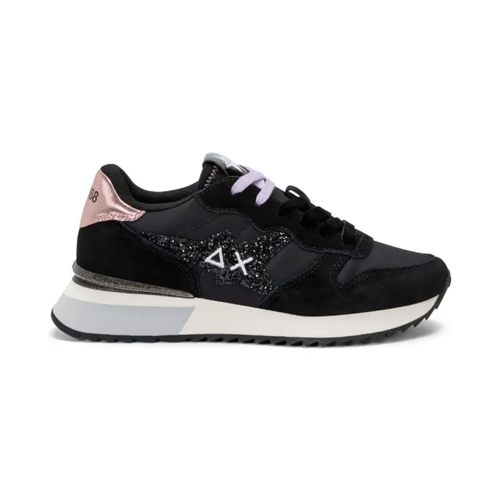 Sun68 – Stargirl Glitter Low Top – Women – Shoes – Black (SCPZ45217-S11)