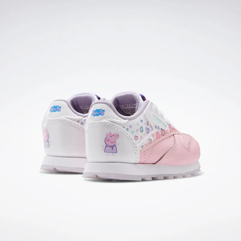 Adidas Peppa Pig Classic Leather Light Pink / Cloud White / Purple Glow (GZ6485)