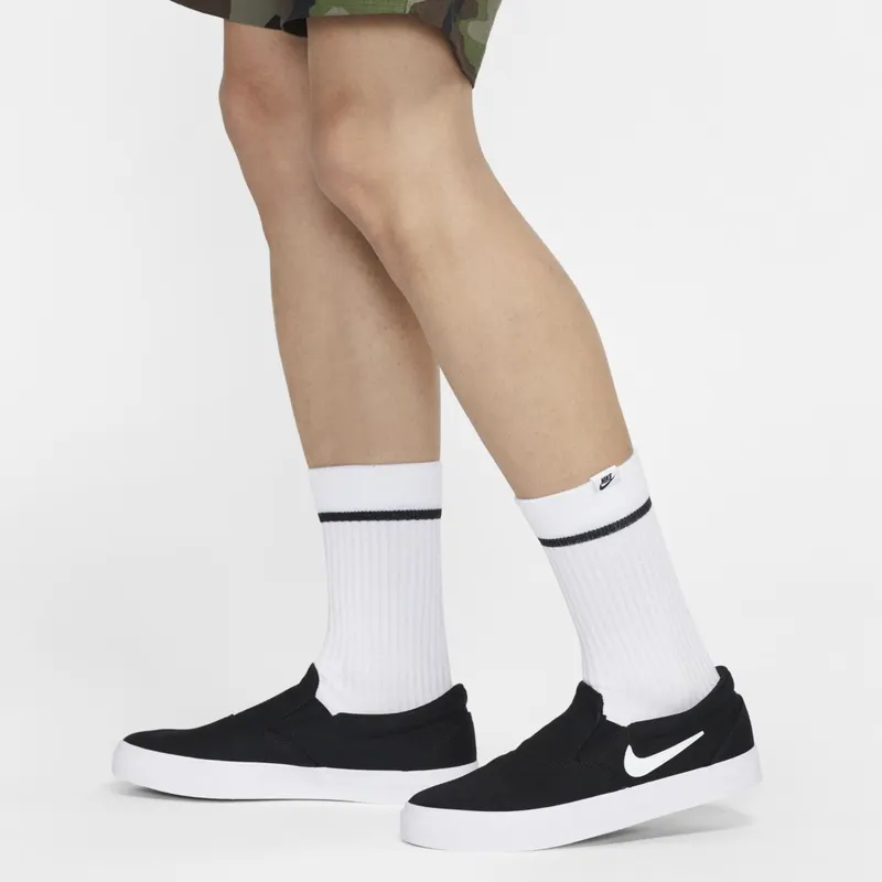 Nike SB Charge Slip Black White Black/Black-White-White (CT3523-001)