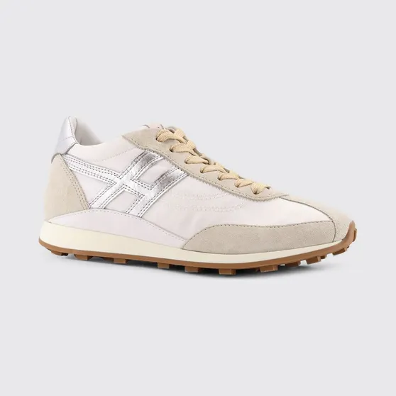 Hogan Athletic Suede and Nylon Sneakers Beige (HXW6990GA20V590FEG)