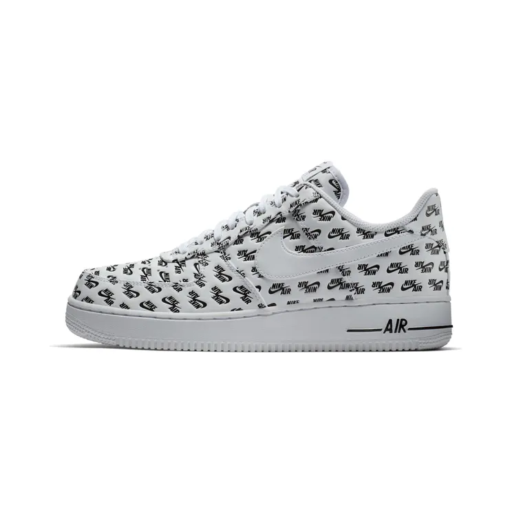 Nike Air Force 1 Low All Over Logo “White / Black” (AH8462-100)