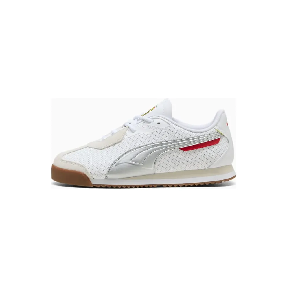 Puma Roma S Scuderia Ferrari White Aged Silver (308909-02)