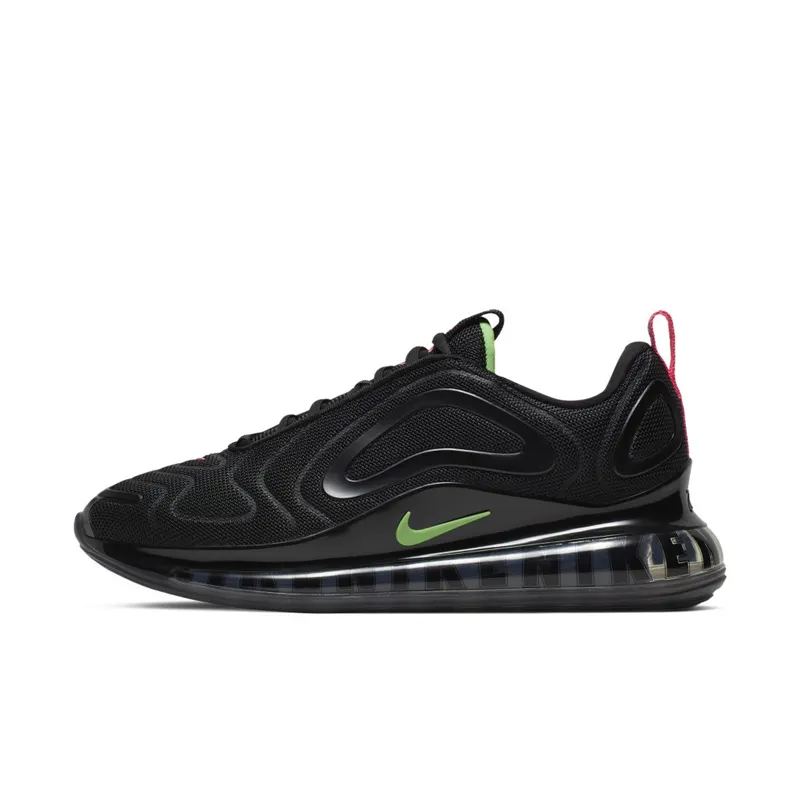 Nike Air Max 720 Big Logos Black Black/Hyper Pink-Scream Green (CQ4614-001)