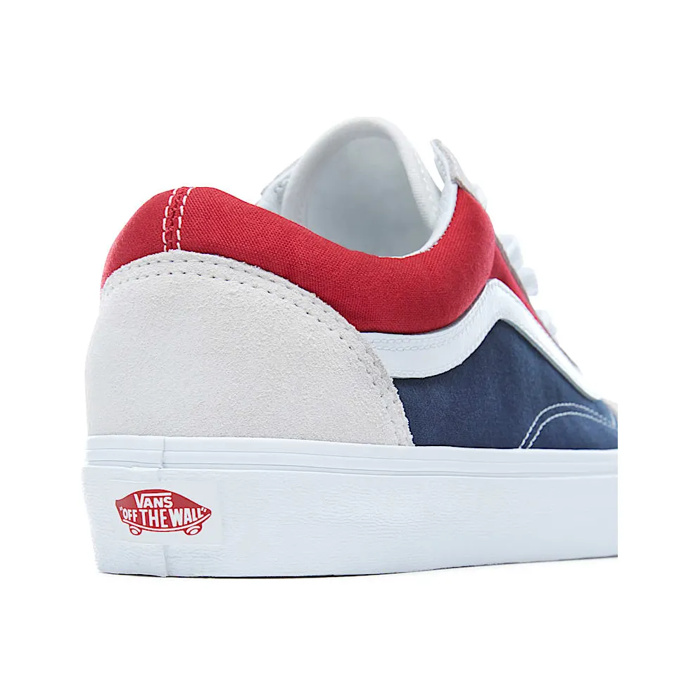Vans Old Skool Retro Block White/Red-Dress Blues (VN0A38G1QKN)