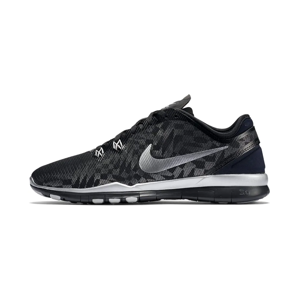Nike Free 5.0 TR Fit 5 Black Metallic Silver (W) Black/Metallic Silver (806277-001)