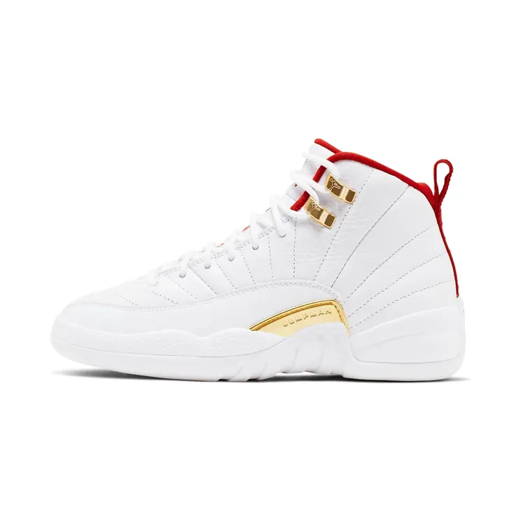Air Jordan 12 Retro GS FIBA – “White / Metallic Gold / University Red” (153265-107)
