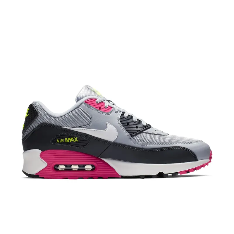 Nike Air Max 90 Wolf Grey Rush Pink Wolf Grey/Rush Pink-Volt-White (AJ1285-020)