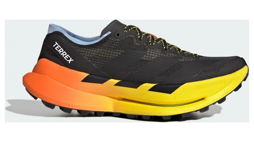 Adidas Terrex Agravic Speed Ultra 2 Trailrunningschoenen Carbon / Core Black / Glow Blue (HP7009)