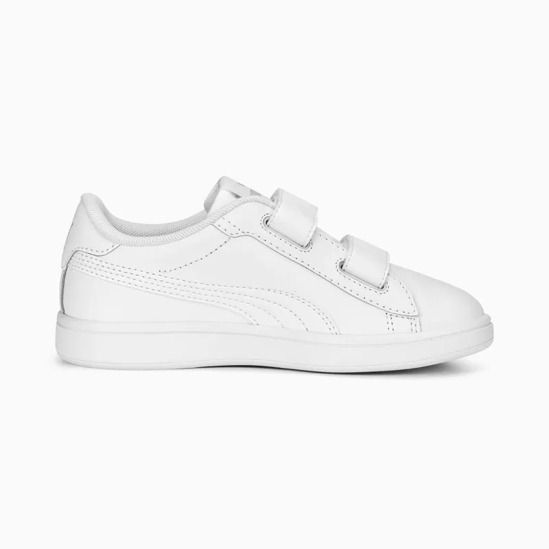 Puma Smash 3.0 Leather V White/Grey (392033-02)