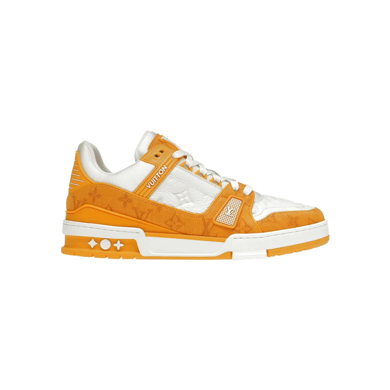 Louis Vuitton Trainer Yellow Monogram Denim White (1A9JHB)