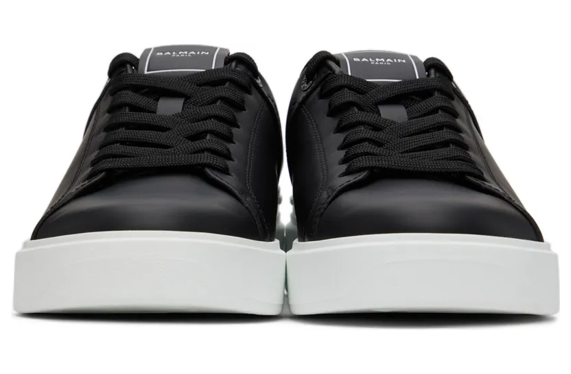 Balmain White B-Court Sneakers (XM1VI288LVTR) (2)