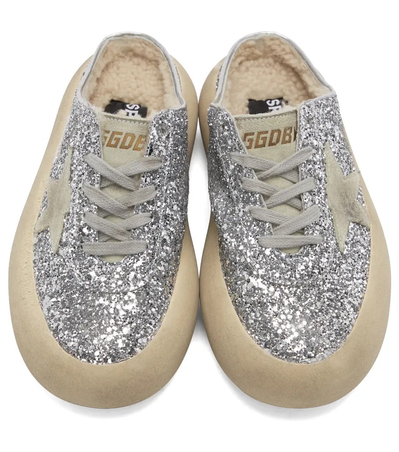Golden Goose Silver Space-Star Sabot Sneakers (GWF00322.F002999.70136) (5)