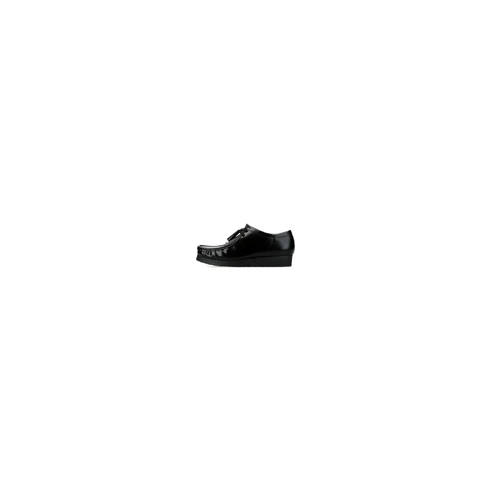 Clarks Wallabee “Black Hi Shine Leather” (26183780)