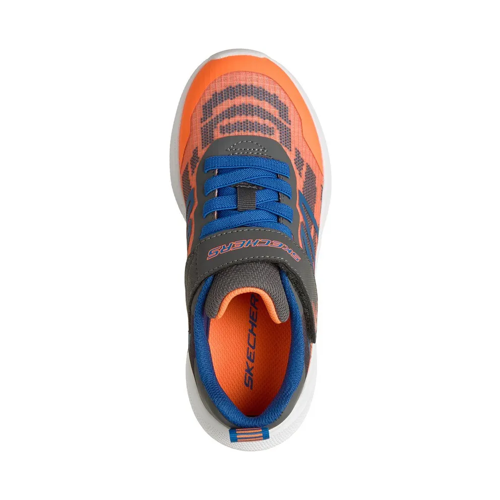 Skechers Microspec Velocity Sneaker Orange/Houtskool