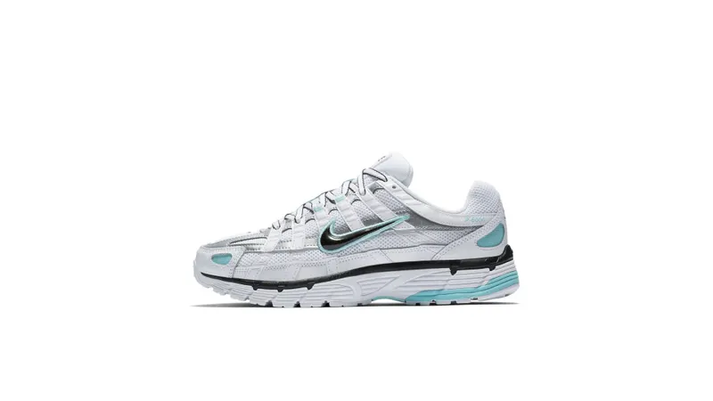 Nike P-6000 White Light Aqua (W) White/Metallic Silver-Light Aqua-Black (BV1021-104)