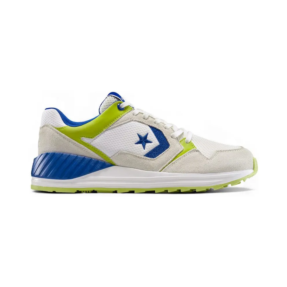 Converse Wave Trainer Ox Vintage White Blue Cartreuse (A13464C)