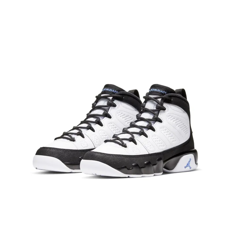 Jordan 9 Retro University Blue (GS) White/University Blue-Black (302359-140)