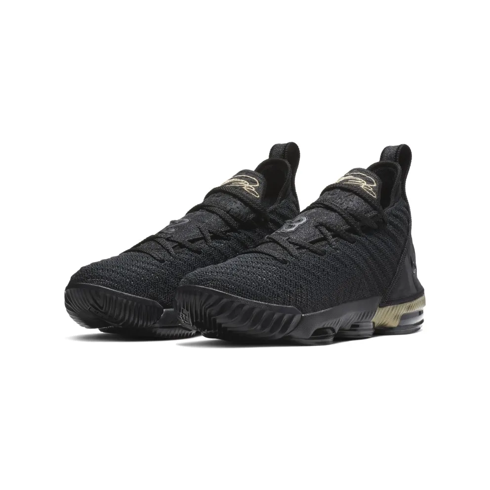 Nike LeBron 16 I’m King (GS) Black/Metallic Gold (AQ2465-007)