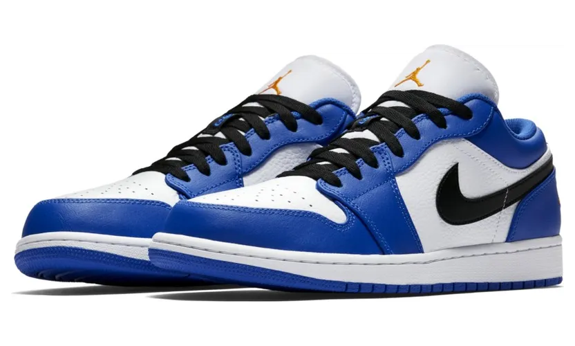 Air Jordan 1 Low Hyper Royal Orange Peel (553558-401)