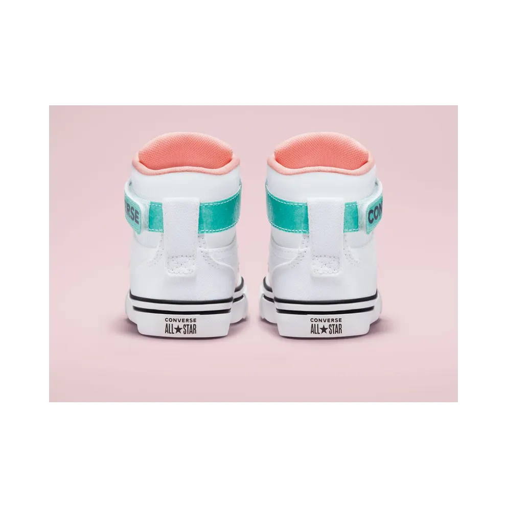 Converse Pro Blaze Strap Glitter White/Black/bleached Coral (A01066C)