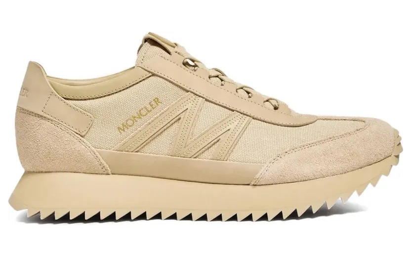 Moncler Pacey2 geribbelde low-top sneakers – Beige (L109A4M00030M8008)