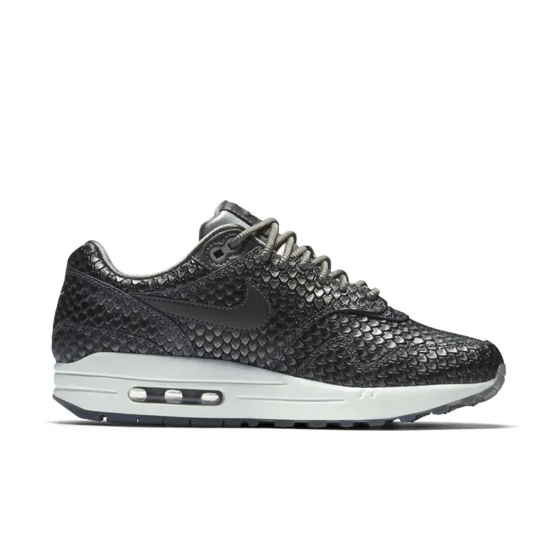 Nike Air Max 1 Reptile Metallic Pewter (W) Metallic Pewter/Metallic Pewter-Summit White (454746-015)