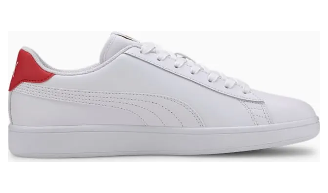 Puma Smash v2 leren Rood/Wit/Goud (365215-17)