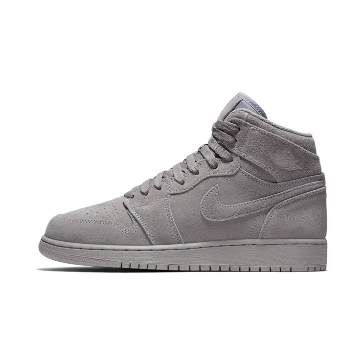 Air Jordan 1 Retro High’Grey Suede’ BG “Wolf Grey” (705300-031)