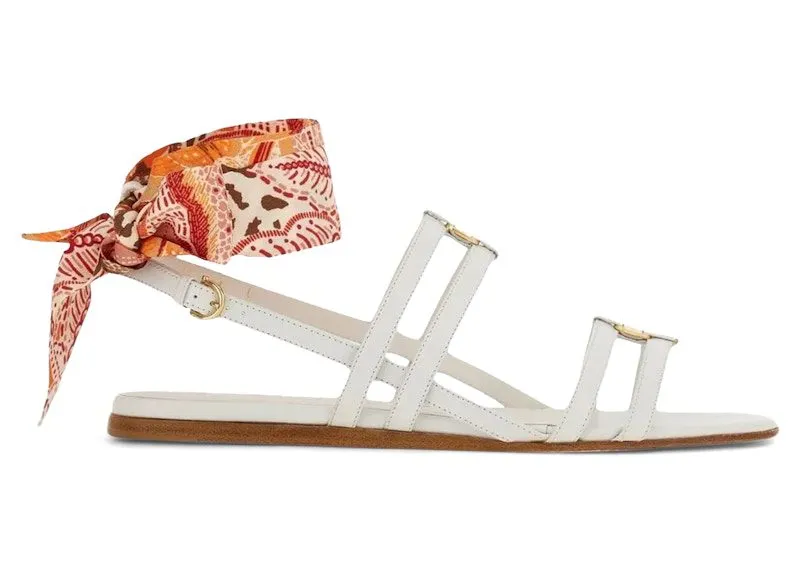 Ferragamo Vara Lace-Up Sandals White (01D902756260)