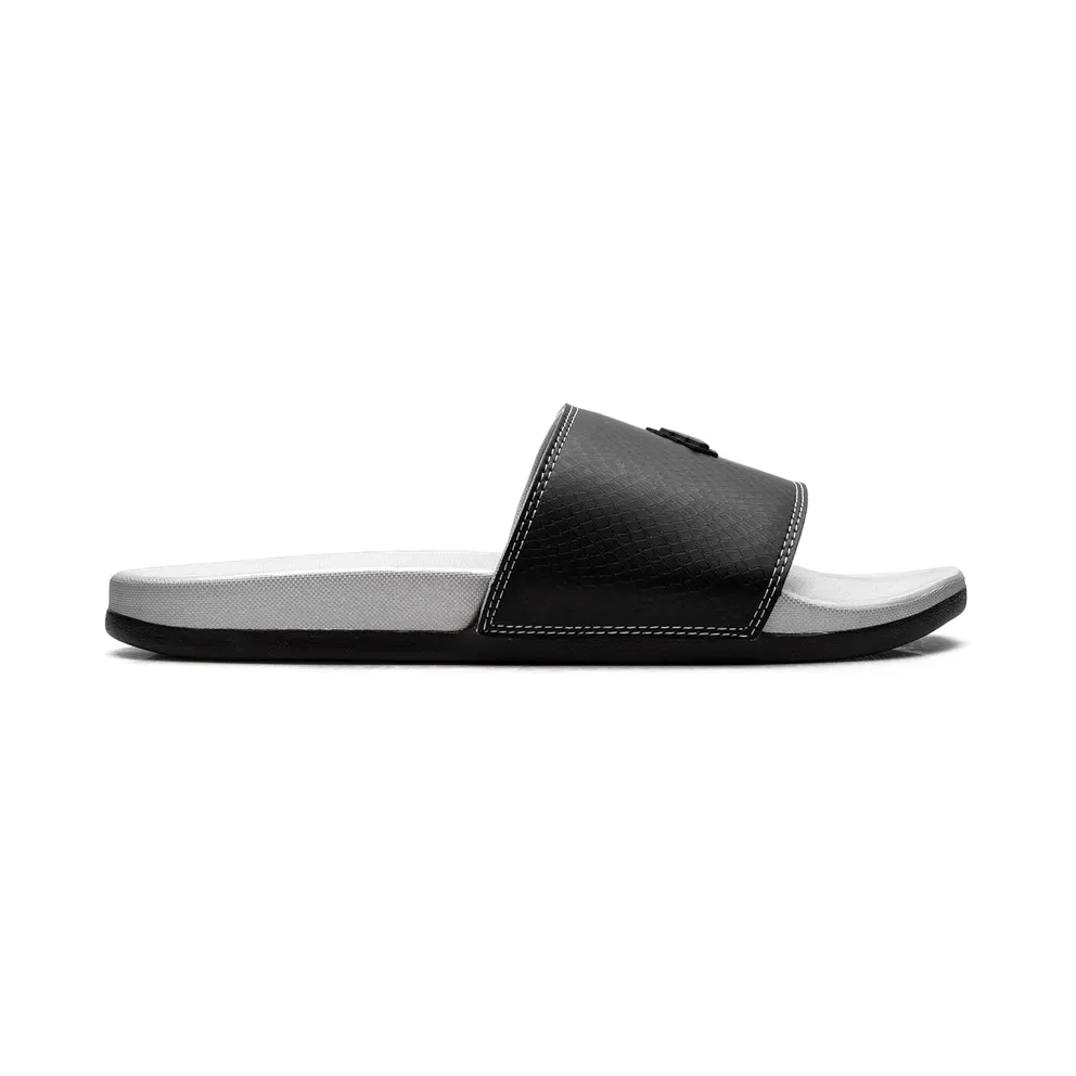 Adidas Adilette Comfort Slides “Core Black Silver Metallic” (JQ2254)