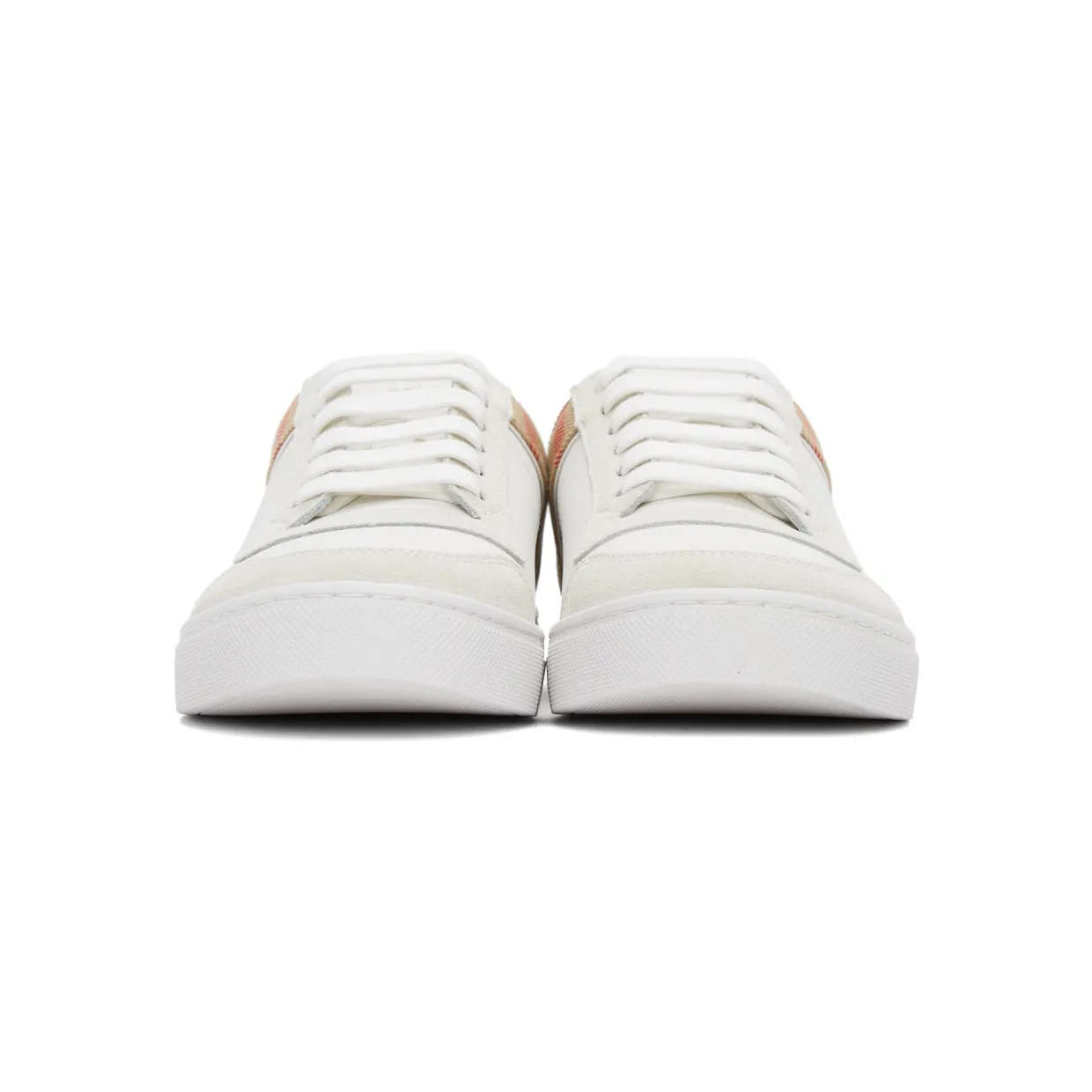 Burberry White Check Reeth Sneakers (8024125) (2)