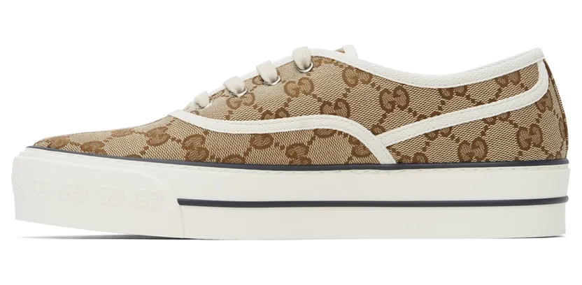 Gucci Brown GG Tennis Sneakers (659950 2HKE0) (3)
