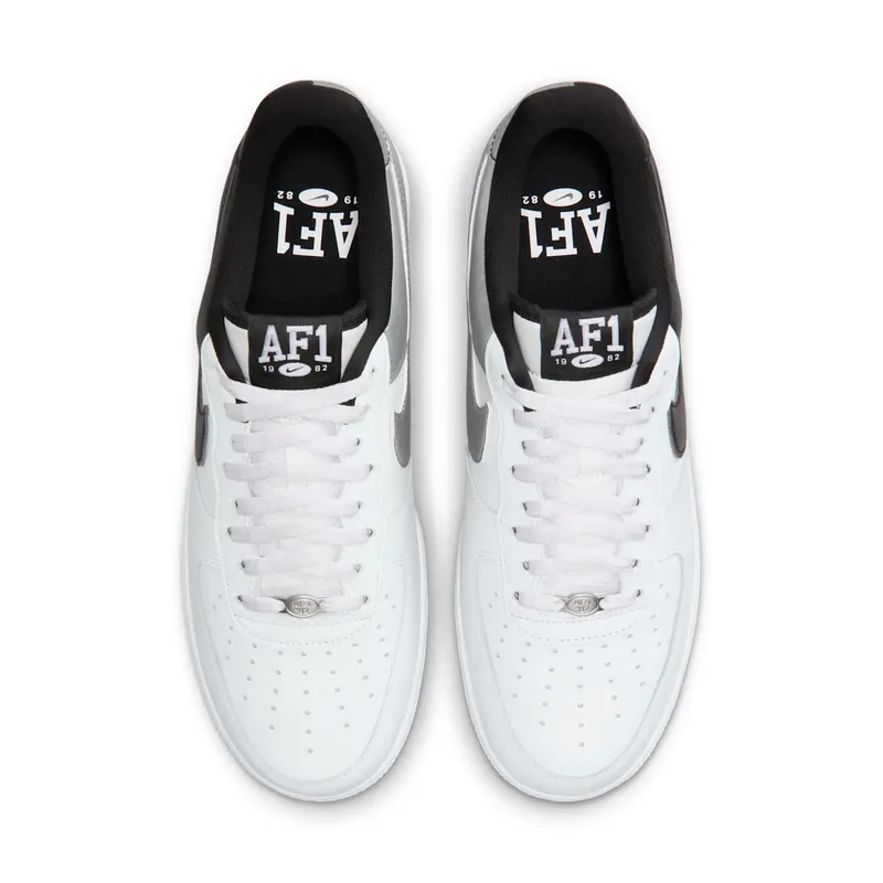 Nike Air Force 1 Low ’07 LV8 “White Black Metallic Silver” (IB6847-100)