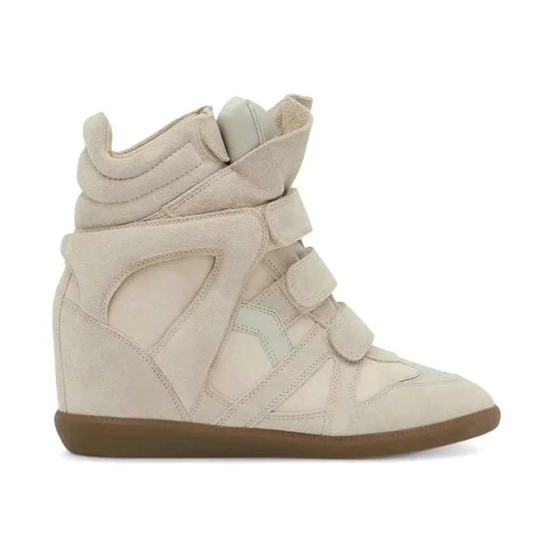 Isabel Marant Bekett Leather Wedge Ecru (BK0010FA-A1E19S-23EC)
