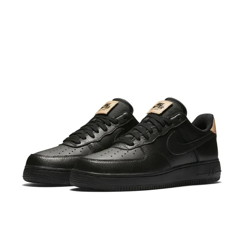 Nike Air Force 1 Low Black Vachetta Tan Black/Black-Black-Black (718152-016)
