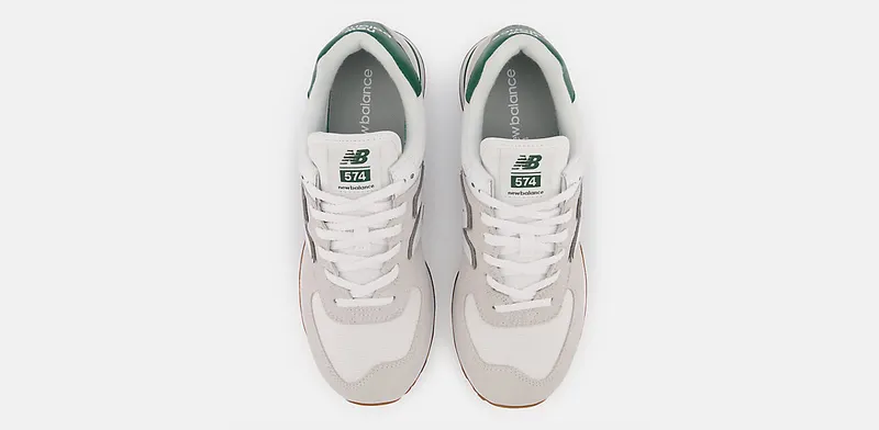 New Balance Gray & White 574 (ML574TD2)