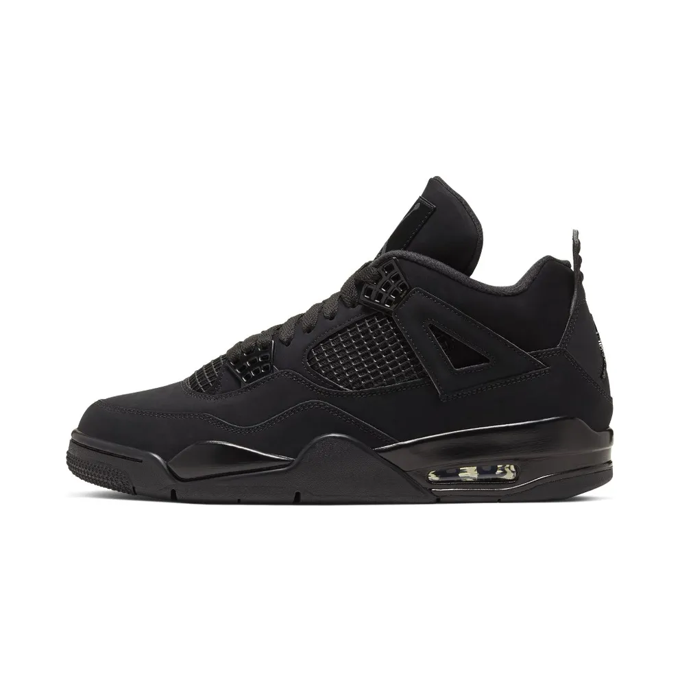 Jordan 4 Retro Black Cat (2020) Black/Black-Light Graphite (CU1110-010)
