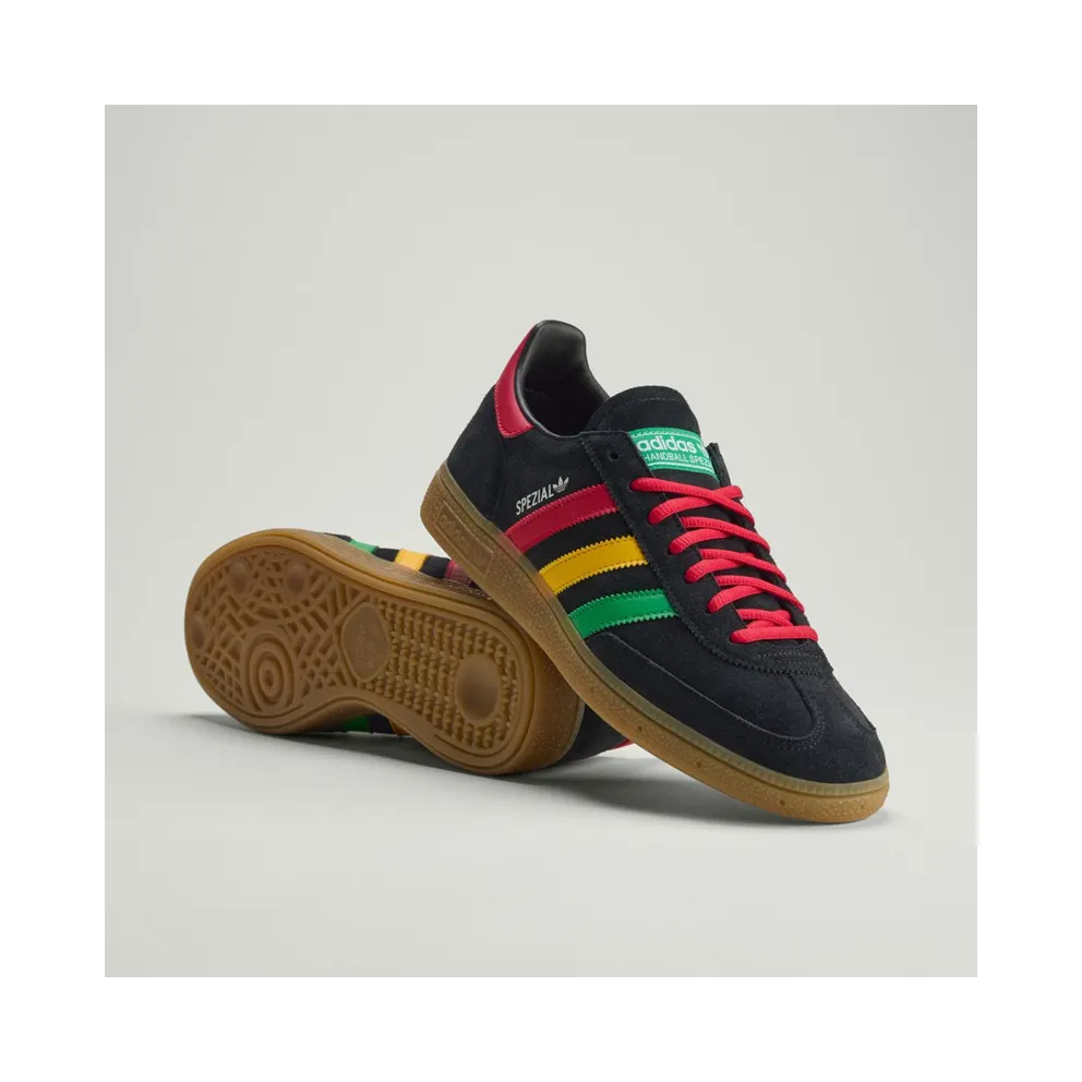 Adidas Jamaica Handball Spezial Core Black / Pure Ruby / Bold Gold (HQ9437)