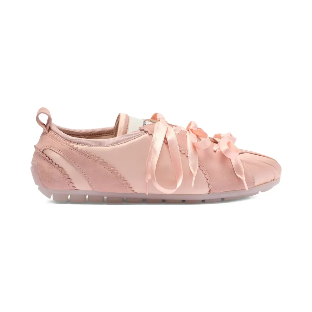 Simone Rocha Ballerina Grip aus Satin – Pink (BPT40816SATINSOFTPINK)