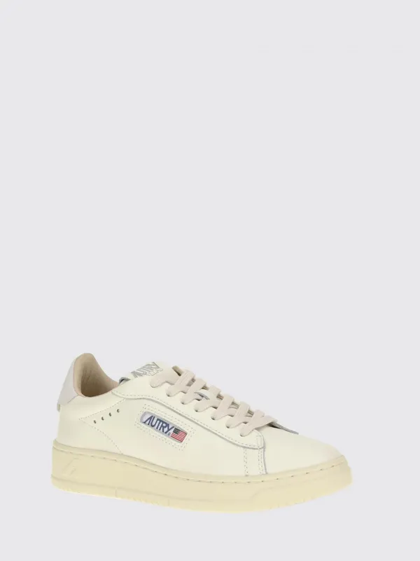 Autry Dallas Low Bicolour Calfskin Leather Trainers with Padded Low-Top Ankle White 2 (ADLWMR01)