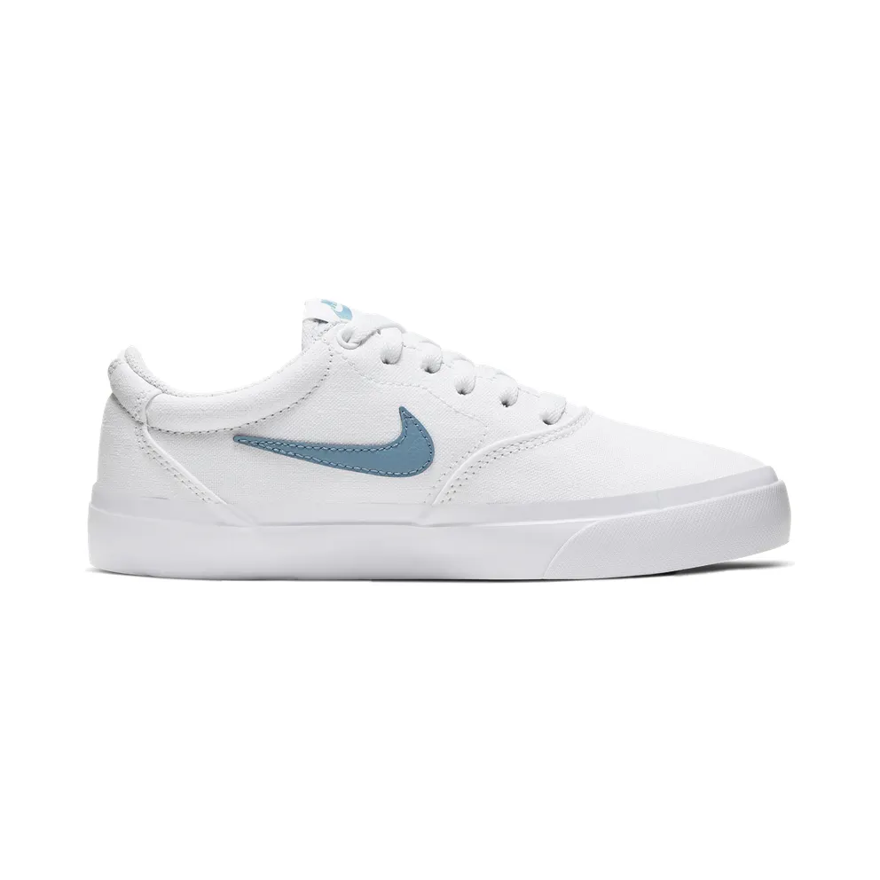 Nike SB Charge Canvas “White / Black / Cerulean” (CQ0260-100)