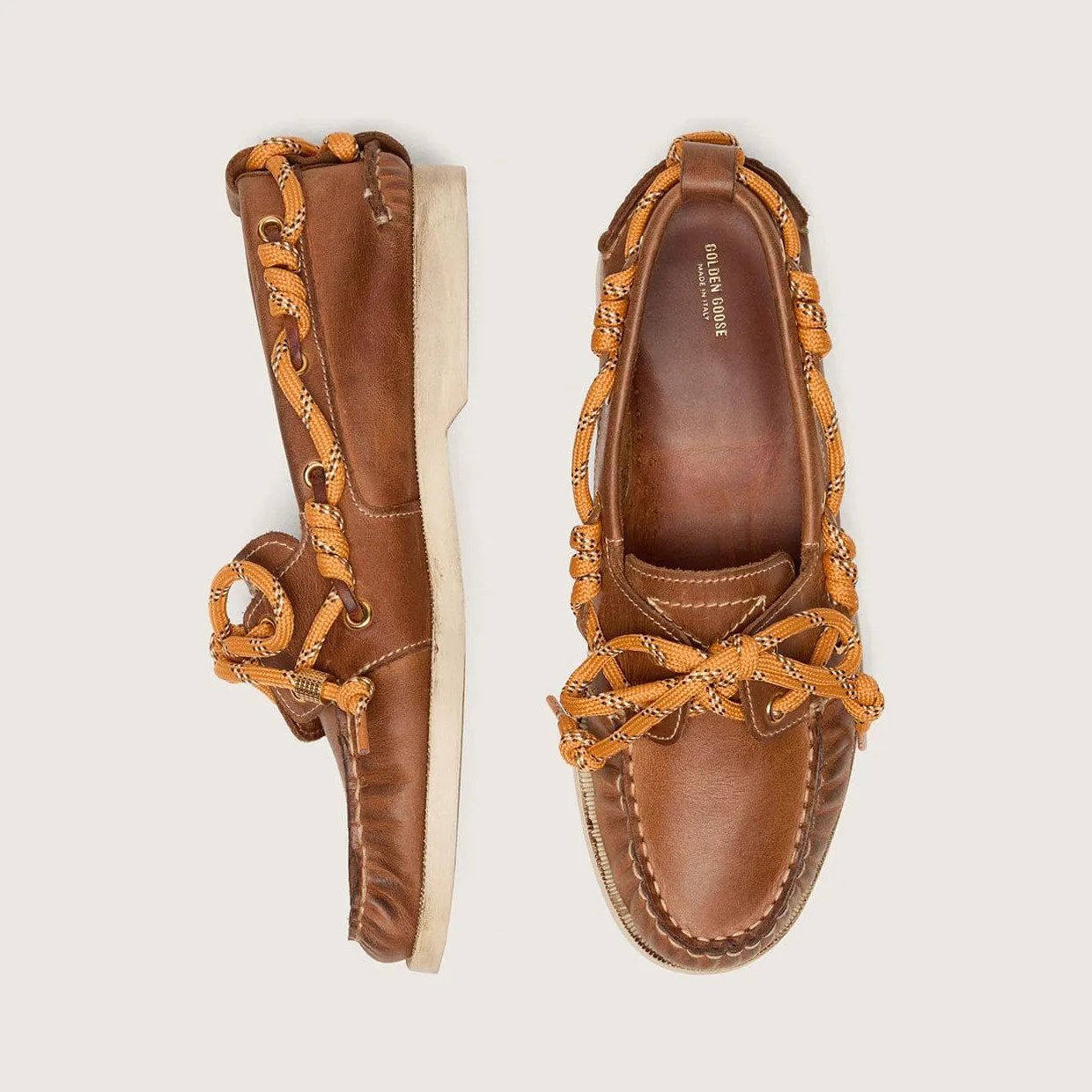 Golden Goose Cruise Loafer In Tobacco-Colored Leather (GWF00883.F008317.55150) (4)