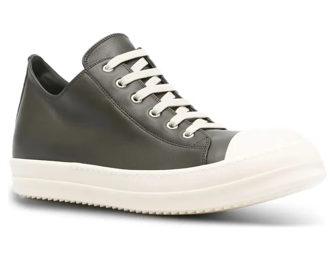 Rick Owens Low Sneaks “Green/Neutrals” (RU02E1891 LCO 2511) (4)