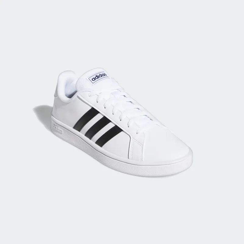 Adidas Grand Court Base Cloud White / Core Black / Dark Blue (EE7904)
