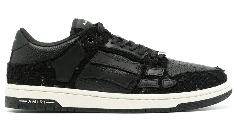 Amiri Skel Bouclé-Sneakers “Black” (AMFOSR1007)