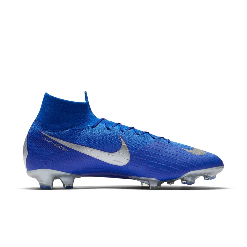 Nike Mercurial Superfly 6 Elite FG Racer Blue Racer Blue/Black-Metallic Silver-Volt (AH7365-400)